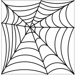 Full Line Stencil - Spider Web