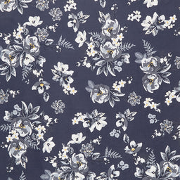 Gingham Foundry - Bouquet Main Navy Yardage