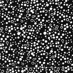 Graphix Batiks - Dots Circles Black Yardage