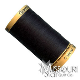 Gutermann 50 WT Cotton Thread Dark Midnight