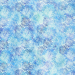 Haven - Chrysanthemums Blue Yardage