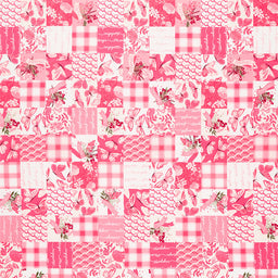 Hope in Bloom - Cheater Print Pink Yardage Primary Image