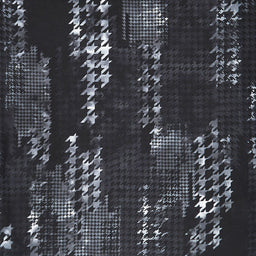 Houndstooth Kaleidoscope - Houndstooth Black White Digitally Printed 108" Wide Backing