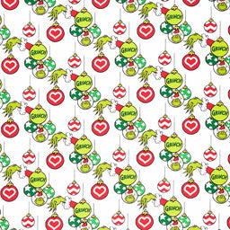 How the Grinch Stole Christmas - Grinch Ornaments Holiday Yardage