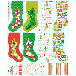 How the Grinch Stole Christmas - Stockings Holiday Panel