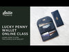 Lucky Penny Wallet Kit - Navy Pebble Faux Leather