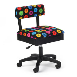 Hydraulic Sewing Chair - Bright Buttons