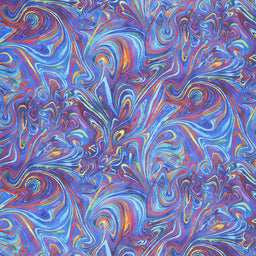 I Dream of Poppy - Crazy Swirl Wave Digitally Printed Yardage