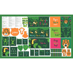 Jungle Paradise - Animal Book Multi Panel