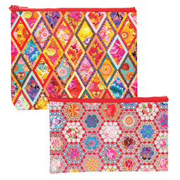 Kaffe Fassett Fabulous Florals Eco Pouch Set