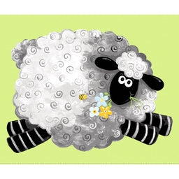 Lewe the Ewe - Sheep Play Mat Green Panel