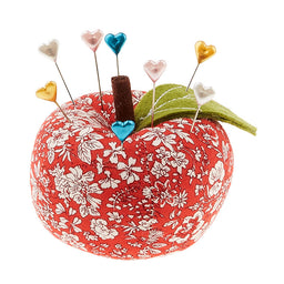 Liberty Apple Pin Cushion - Emily Silhouette Flower