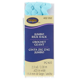 Light Blue Jumbo Rick Rack (2 1/2 yard package)