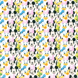 Mickey Mouse Play All Day - Here Come the Fun White Yardage Primary Image
