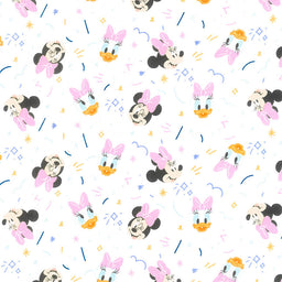 Mickey Mouse Play All Day - Play All Day Minnie and Daisy White Yardage Primary Image