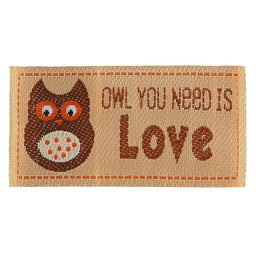Owl You Need Is Love Iron-On Lovelabels