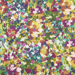 Painterly Petals - Cluster Flowers Harvest Digitally Printed Yardage