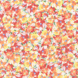 Painterly Petals - Flowers Bright Summer Digitally Printed Yardage