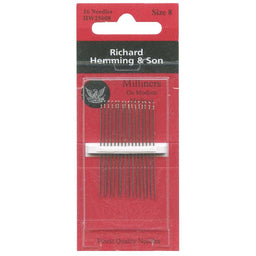 Richard Hemming Large Eye Sewing Needles - Milliners (Size 8)