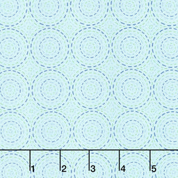 Sew Little Time - Quilting Circles Light Teal Yardage Primary Image