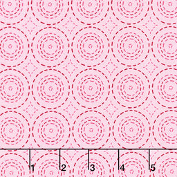Sew Little Time - Quilting Circles Pink Yardage