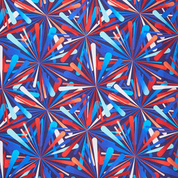 Smashing Atoms 108" - Patriotic Digitally Printed 108" Wide Backing