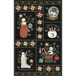 Snowdays Flannel - Snowdays Charcoal Panel