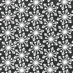 Snowdays Flannel - Snowflake Charcoal Yardage