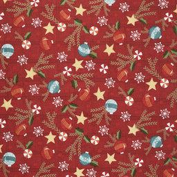 Snowdays Flannel - Trimmings Red Yardage