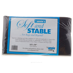 Soft and Stable 18" x 58" Black Polyester Foam