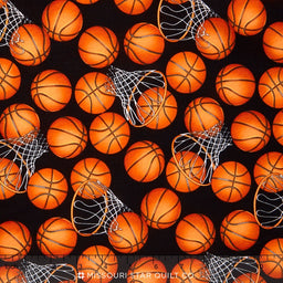 Sports - Basketball & Hoops Black Yardage