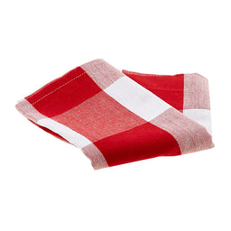 Tea Towel - Farm House Check Red and White