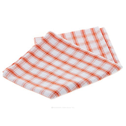 Tea Towel - Orange Picnic Plaid