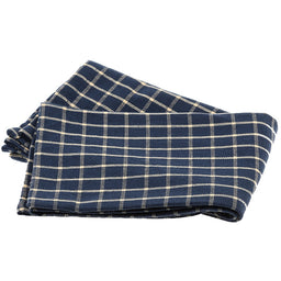 Tea Towel - Reverse Window Pane Navy/Teadye