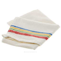 Tea Towel - Vintage 1930's Colored Striped Towel