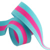 Tula Pink 1 1/2" Webbing - Blue Aqua and Hot Pink