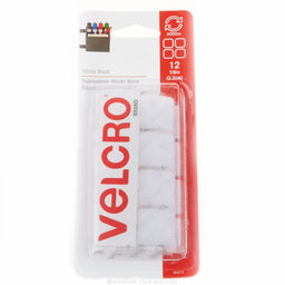 Velcro Sticky Back 7/8" Squares White