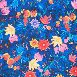 Whirlwind - Whirlwind Large Florals Repeat Blue Yardage