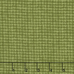 Woolies Flannel - Houndstooth Green Yardage