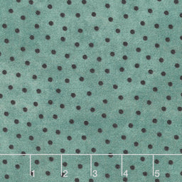 Woolies Flannel - Polka Dots Teal Yardage