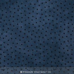 Woolies II Flannel - Polka Dots Blue Yardage