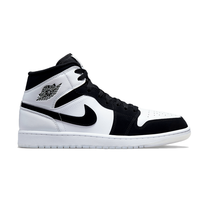 air jordan 1 mid zwart