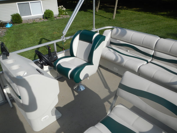 Replacing used pontoon boat furniture with new