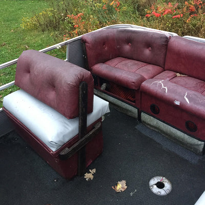 removing old boat furniture