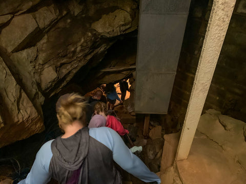 guided tour headed down into tuckaleechee caverns