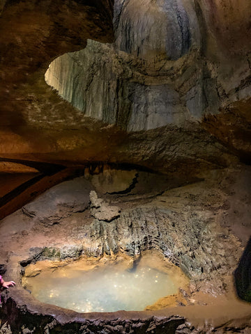 the wishing well inside tuckaleechee caverns, tennessee