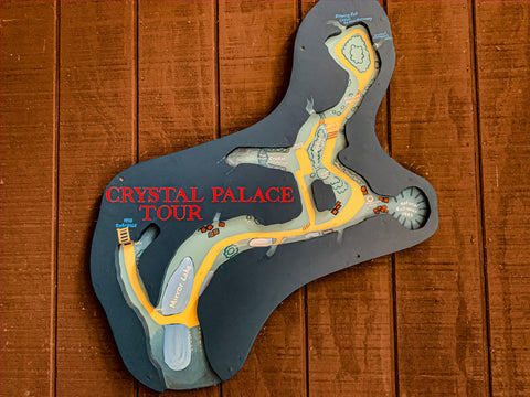map of crystal palace tour in marengo cave