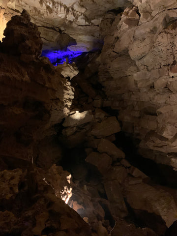 prehistoric entrance to binkley cave system in indiana caverns