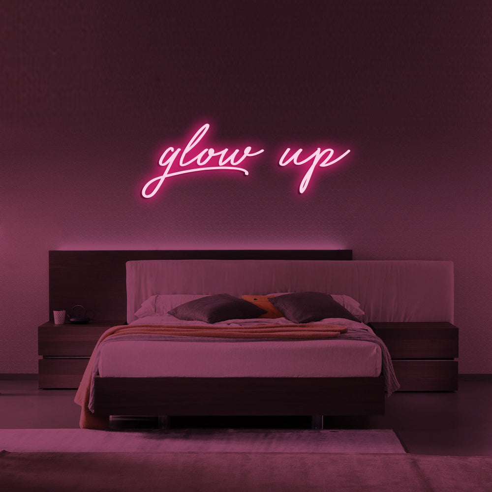 glow up signs for bedroom