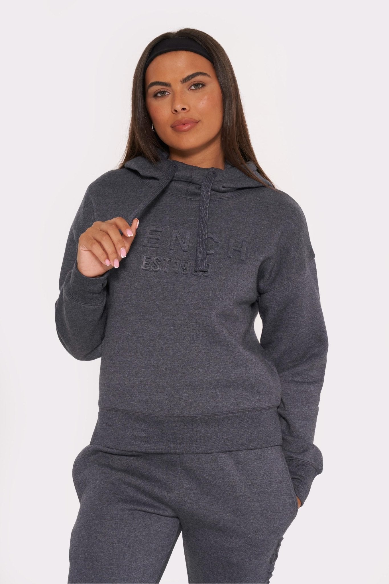 Womens ’REAPI’ Hoodie - NAVY MARL - Size 10 / Navy Marl